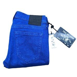 Brand New True Religion Jeans Size 34 ROCCO Blue